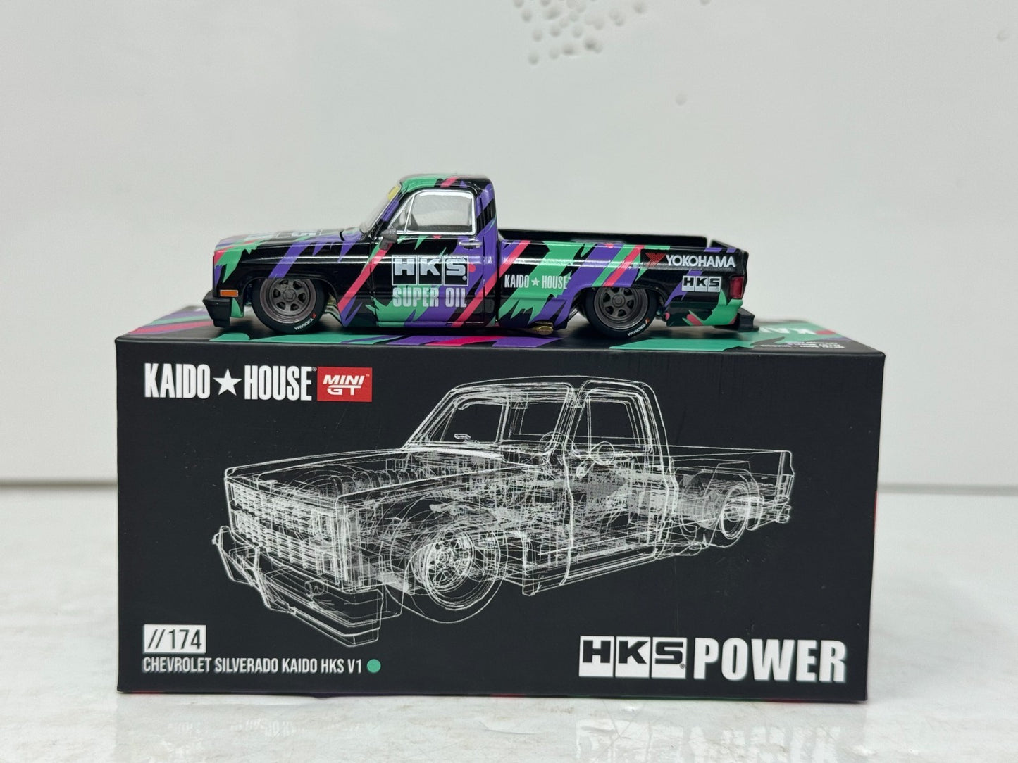 Kaido House Mini GT Chevrolet Silverado Kaido HKS V1 1:64 Diecast