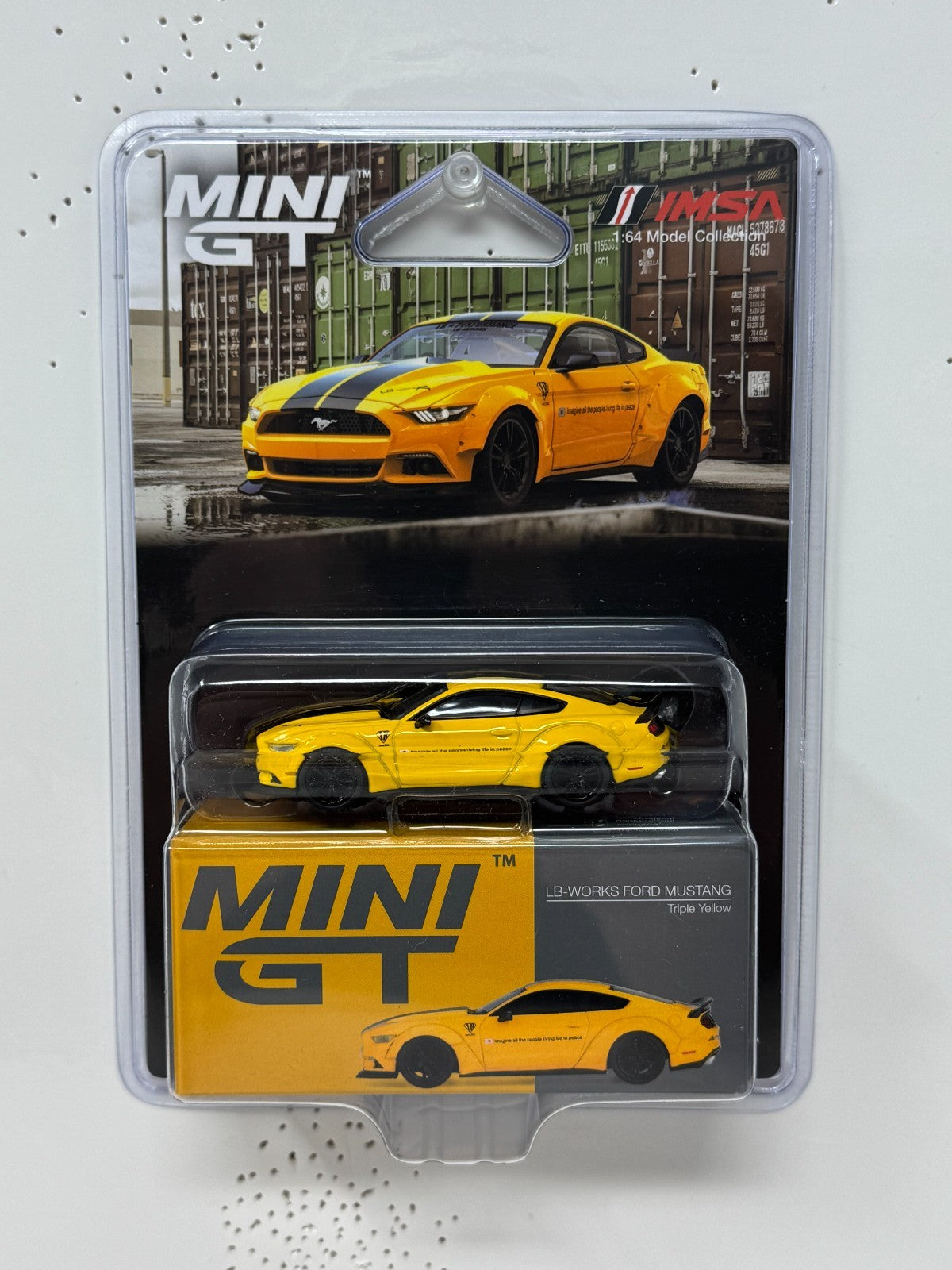 Mini GT LB-Works Ford Mustang Triple Yellow 1:64 Diecast