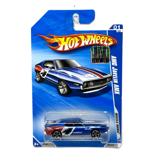 Hot Wheels Muscle Mania AMC Javelin AMX 1:64 Diecast Factory Sealed Blue