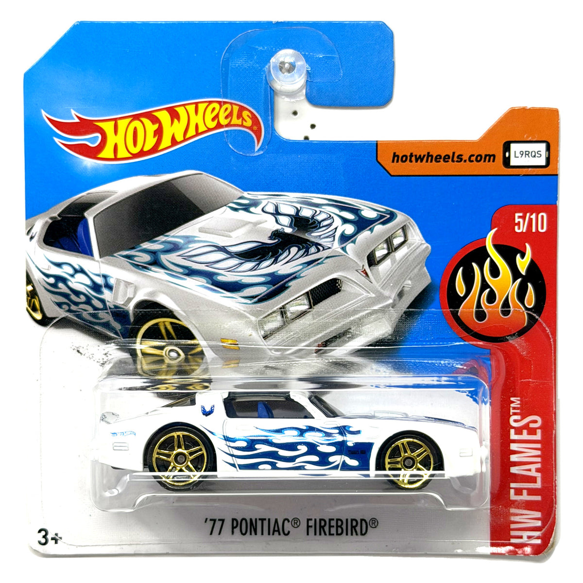 Hot Wheels HW Flames 1977 Pontiac Firebird 1:64 Diecast White Short Card