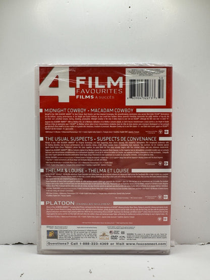 Midnight Cowboy - Thelma & Louise - Usual Suspects - Platoon - (DVD) 4-Films