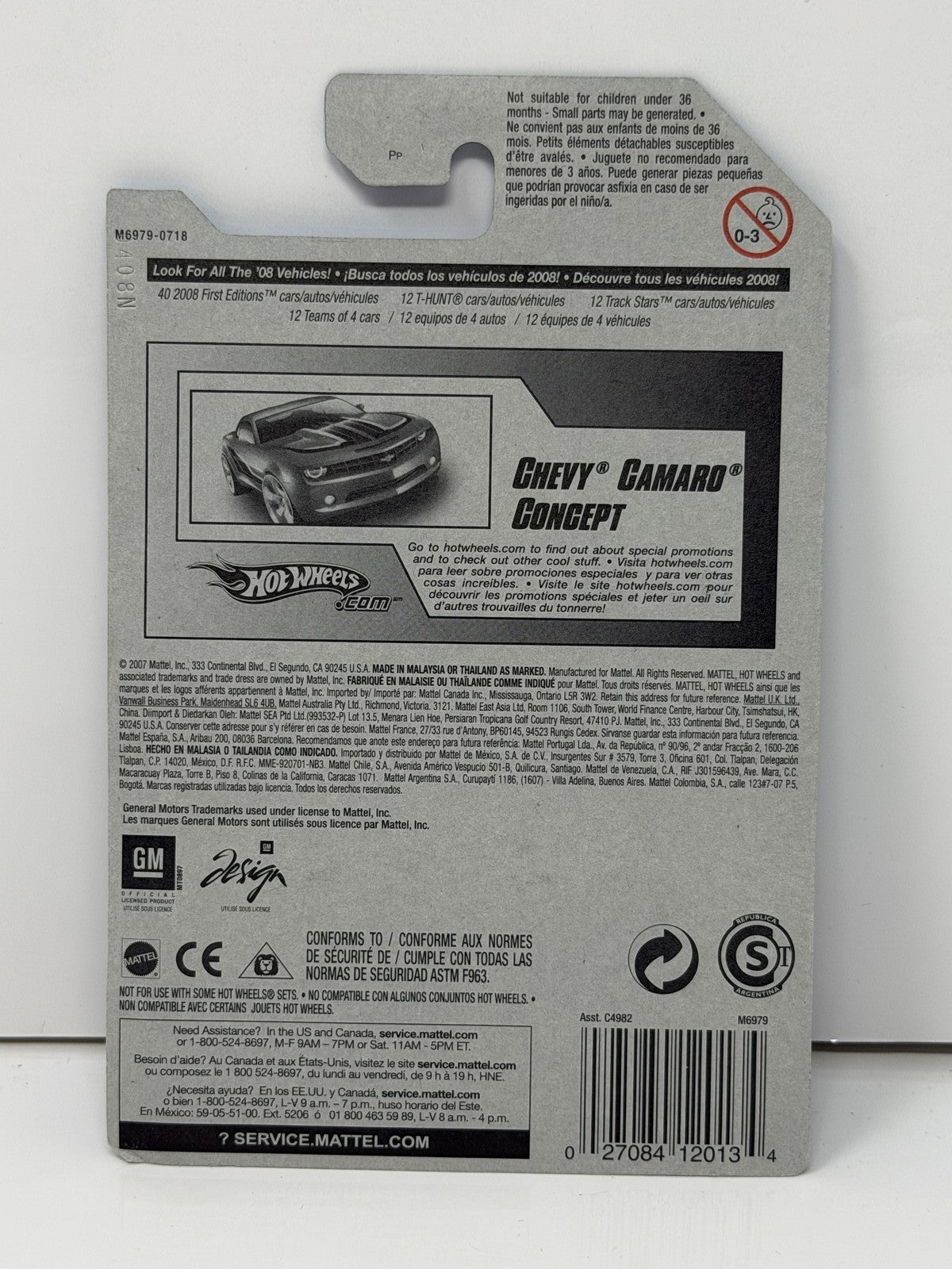 Hot Wheels Stars Chevrolet Camaro Concept 1:64 Diecast Orange