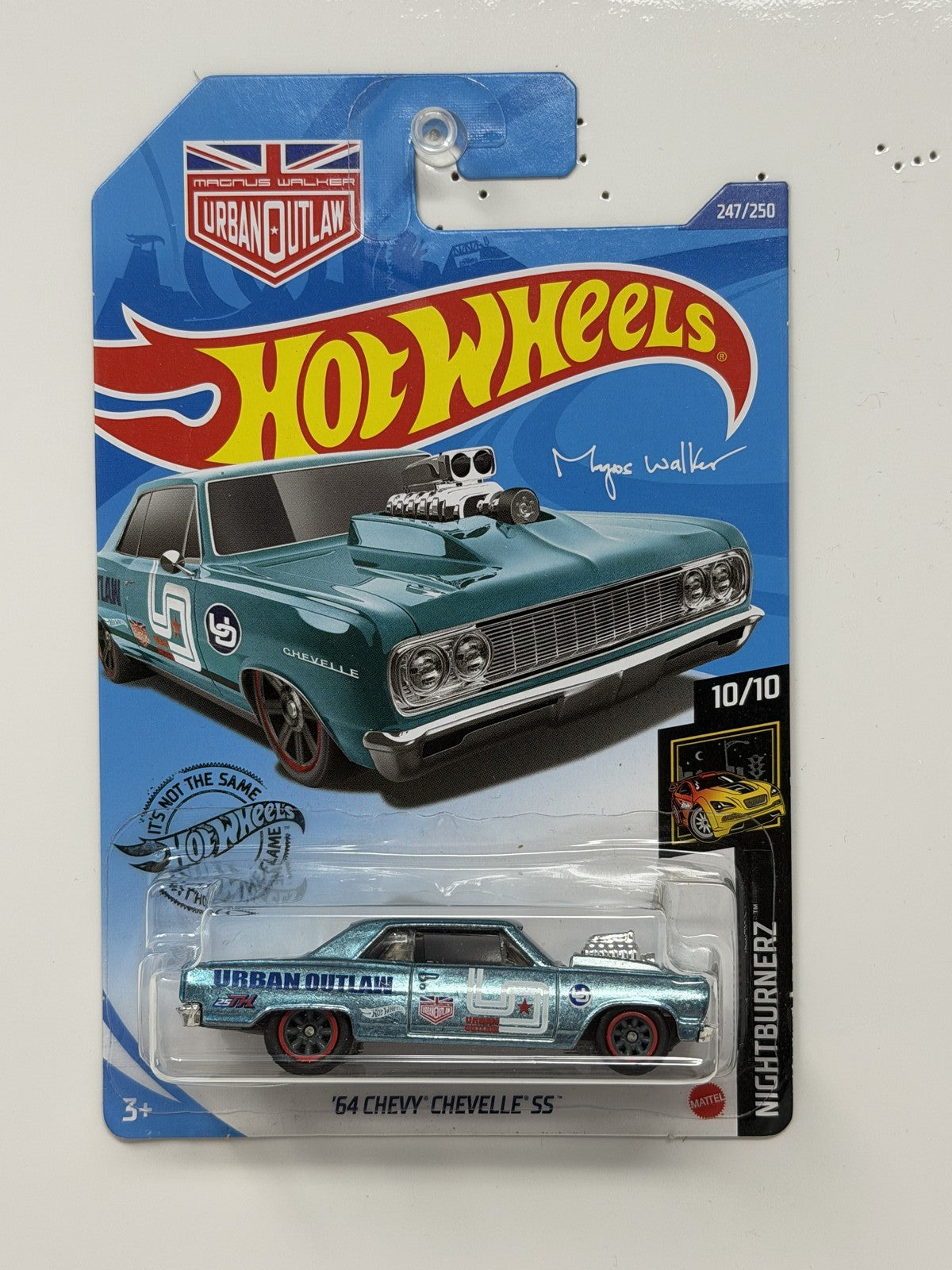 Hot Wheels Super Treasure Hunt '64 Chevy Chevelle Nightburnerz 1:64 Diecast STH