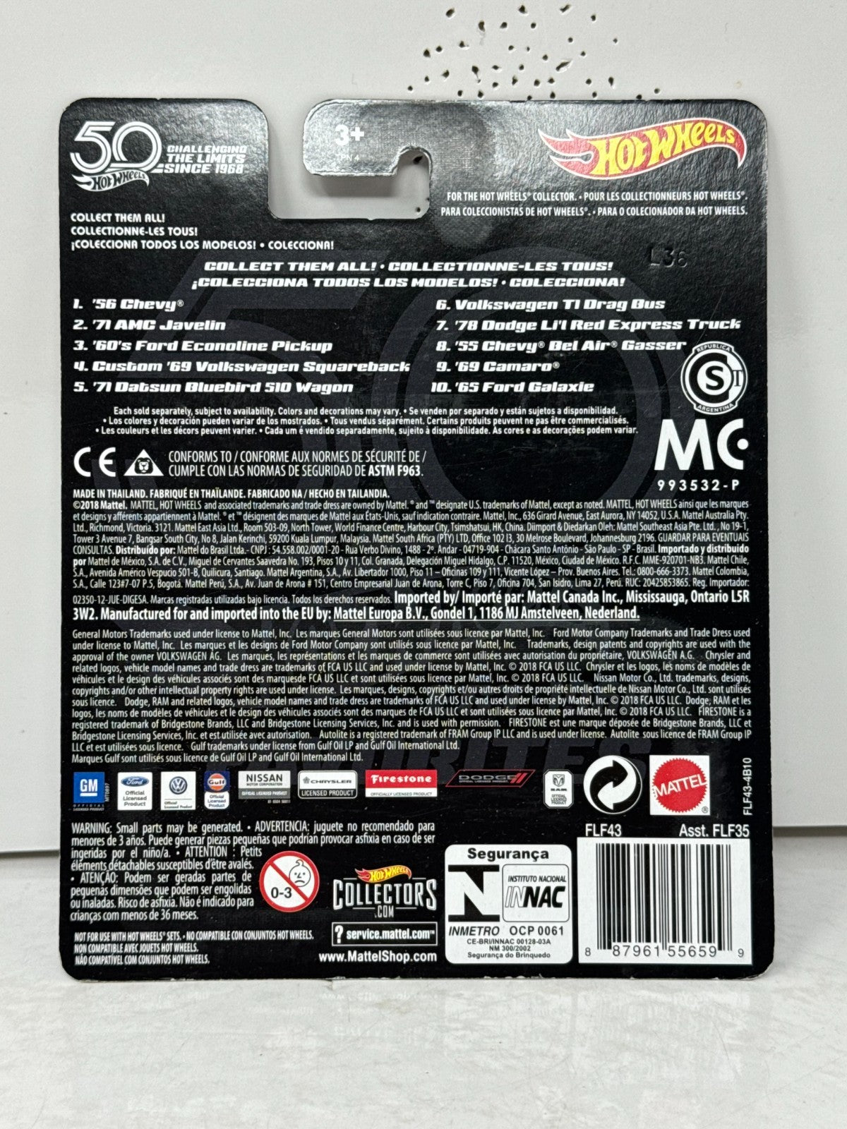 Hot Wheels Premium Favorites 1955 Chevy Bel Air Gasser 1:64 Diecast