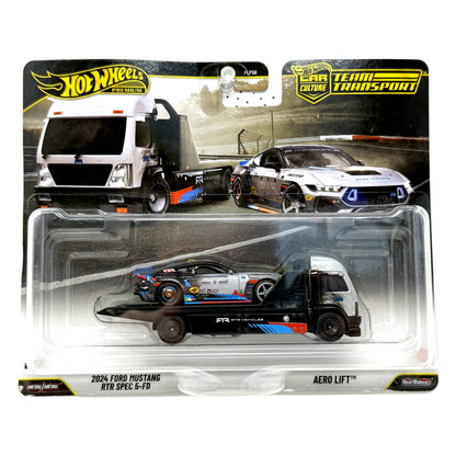 Hot Wheels Premium Team Transport #90 2024 Ford Mustang RTR 1:64 Diecast