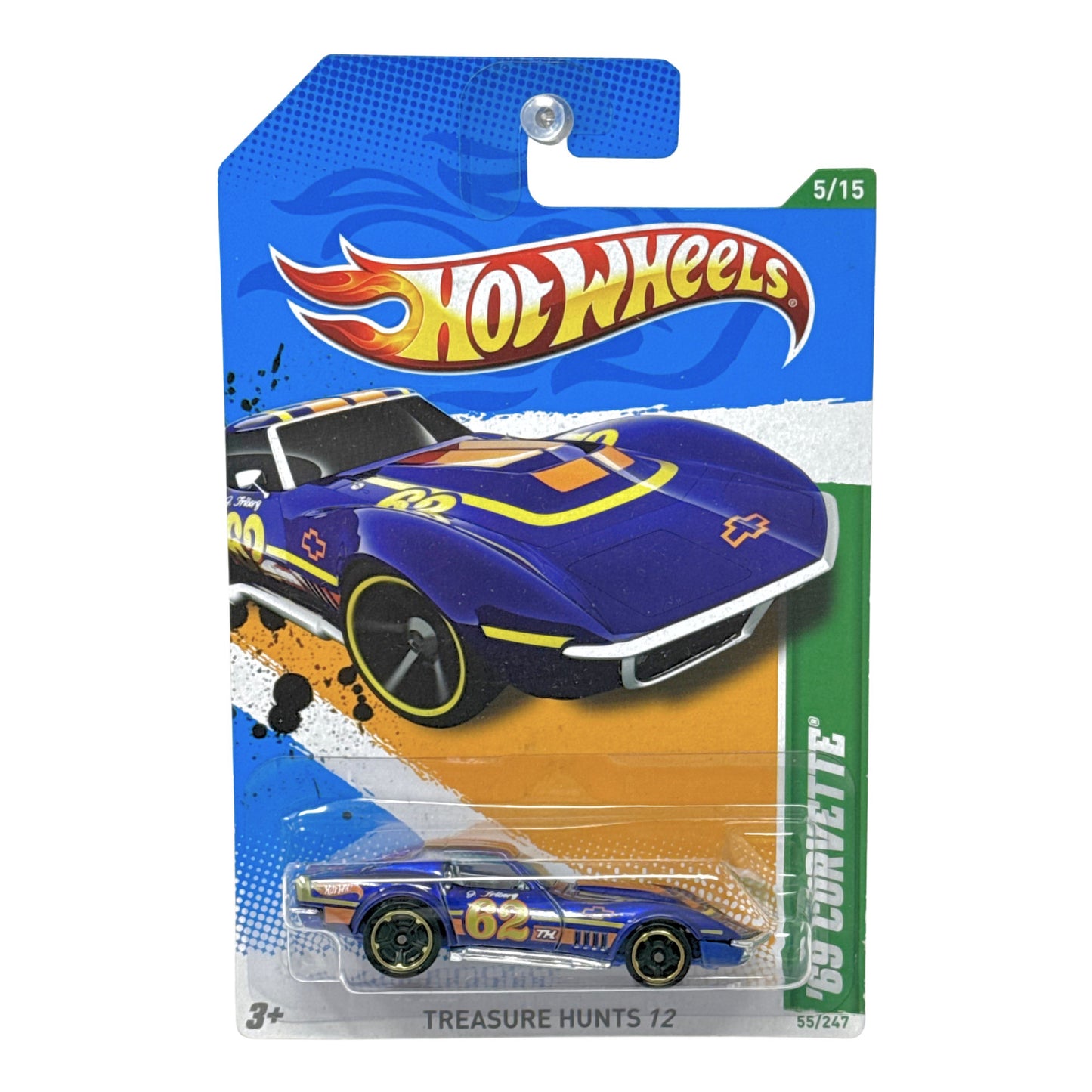 Hot Wheels Treasure Hunts 1969 Corvette 1:64 Diecast