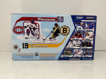 Mcfarlane NHL Jose Theodore Montreal vs Joe Thornton Boston 2-Pack Figure