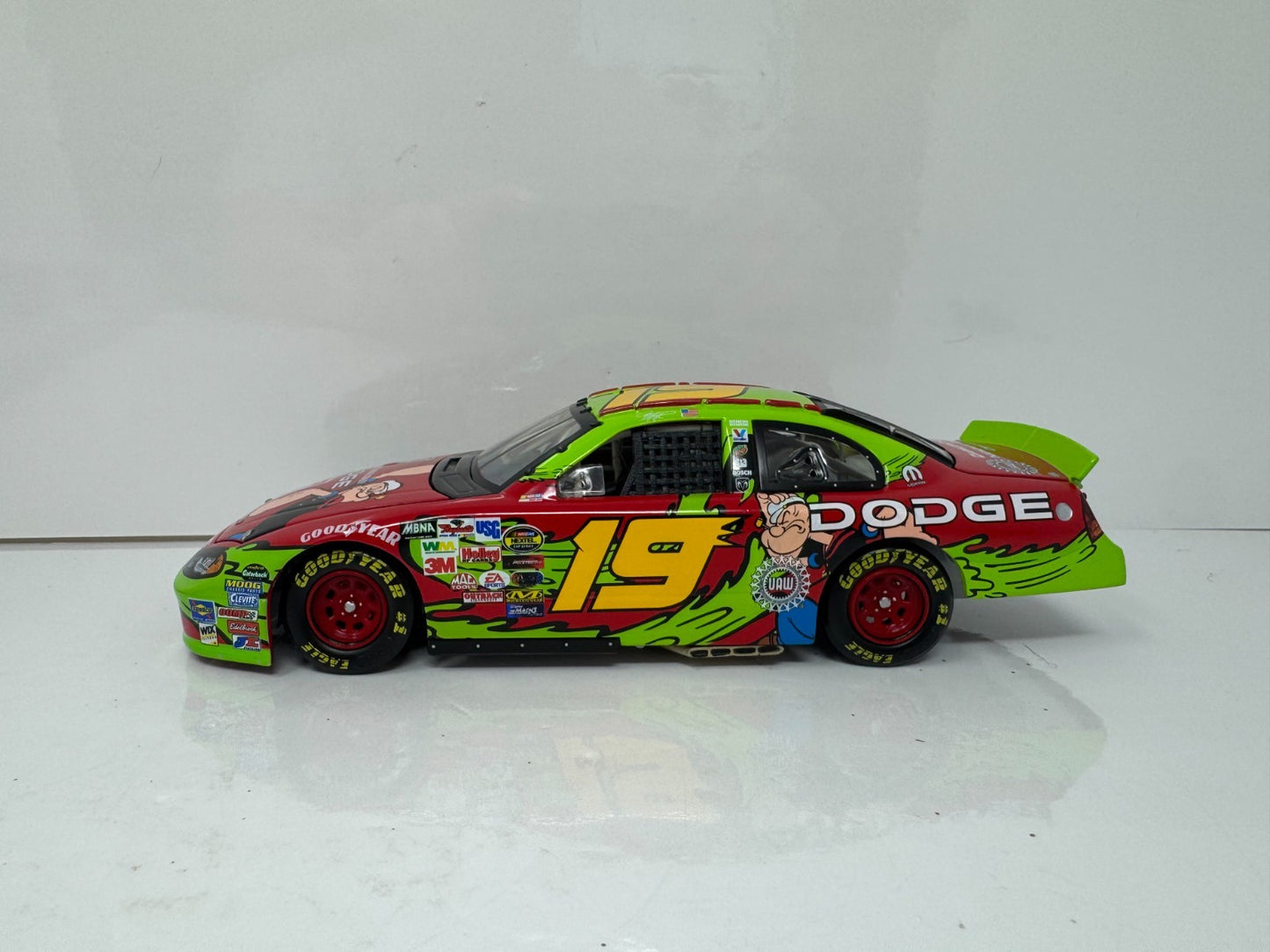 Action NASCAR Jeremy Mayfield #19 Popeye 75th 2004 Dodge Intrepid 1:24 Diecast