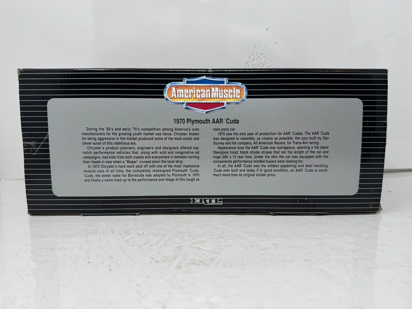 Ertl American Muscle 1970 Plymouth AAR ’Cuda 1:18 Diecast