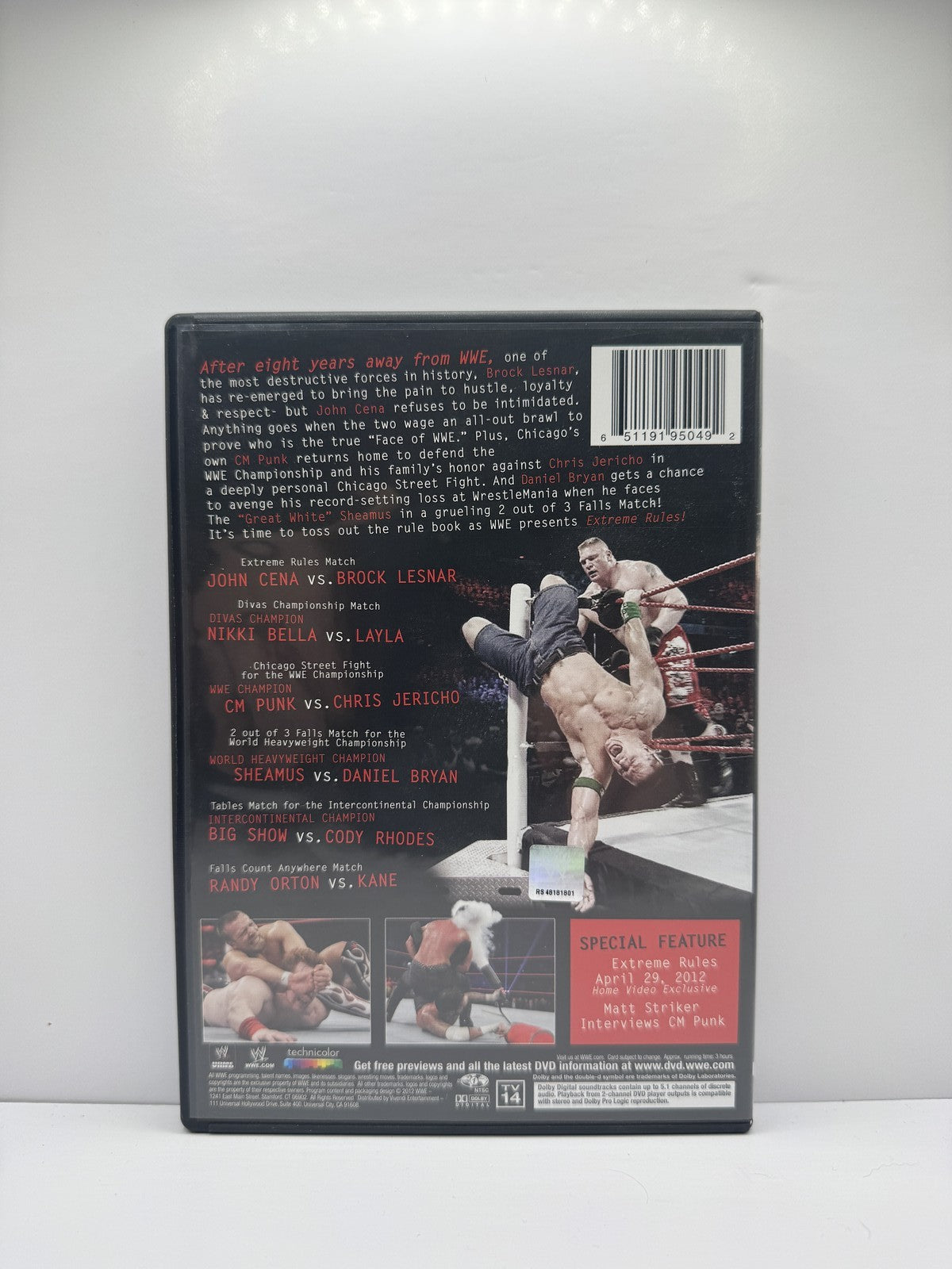 WWE Extreme Rules 2012 (DVD) WWE Wrestling
