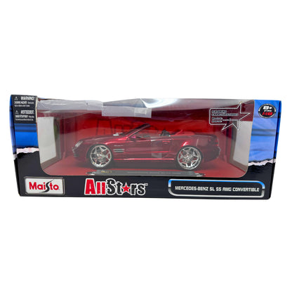 Maisto All Stars Mercedes-Benz SL55 AMG Convertible 1:18 Diecast Blingz Wheels