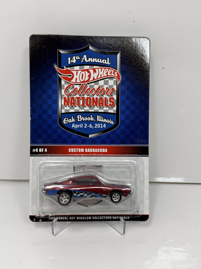 Hot Wheels 2014 14th Collectors Nationals Custom Barracuda 1:64 Diecast 311/1200