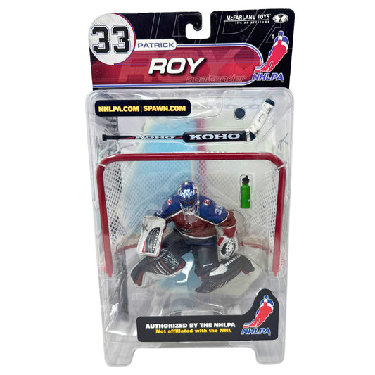 McFarlane NHLPA Patrick Roy Colorado Avalanche Maroon Jersey NHLPA Logo Figure