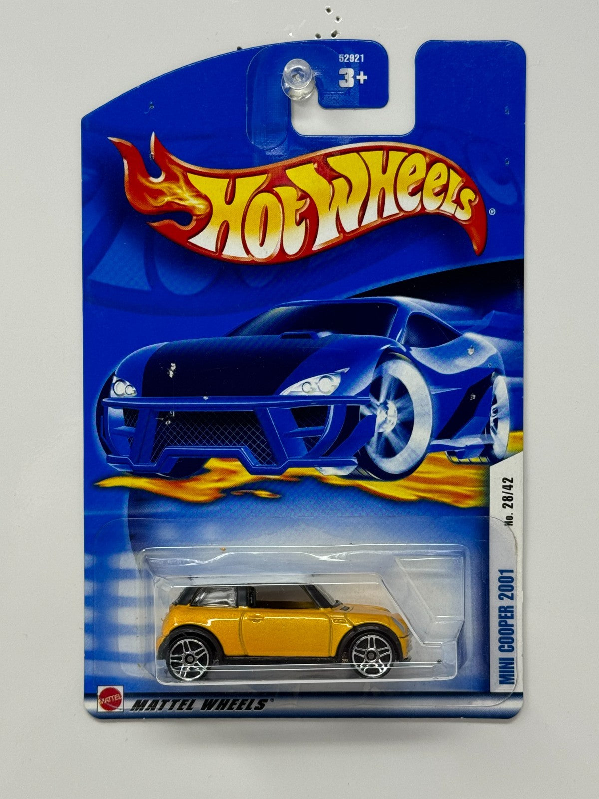 Hot Wheels 2001 Mini Cooper 1:64 Diecast Yellow