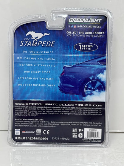 Greenlight The Stampede 1992 Ford Mustang LX 5.0 Green 1:64 Diecast