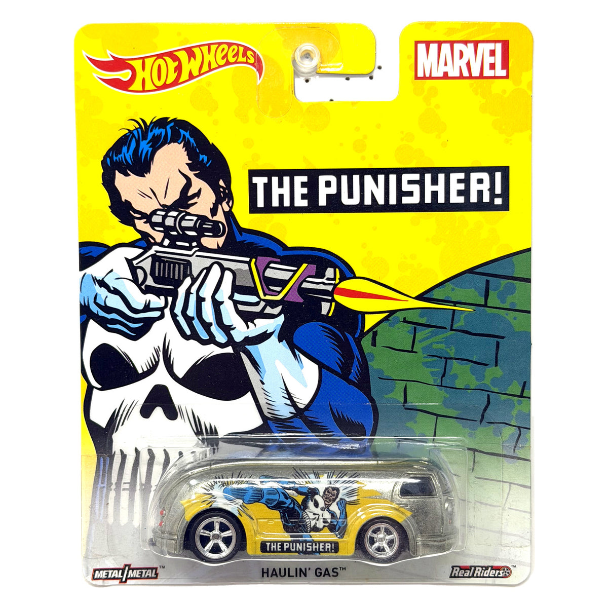 Hot Wheels Marvel The Punisher Haulin' Gas 1:64 Diecast Real Riders