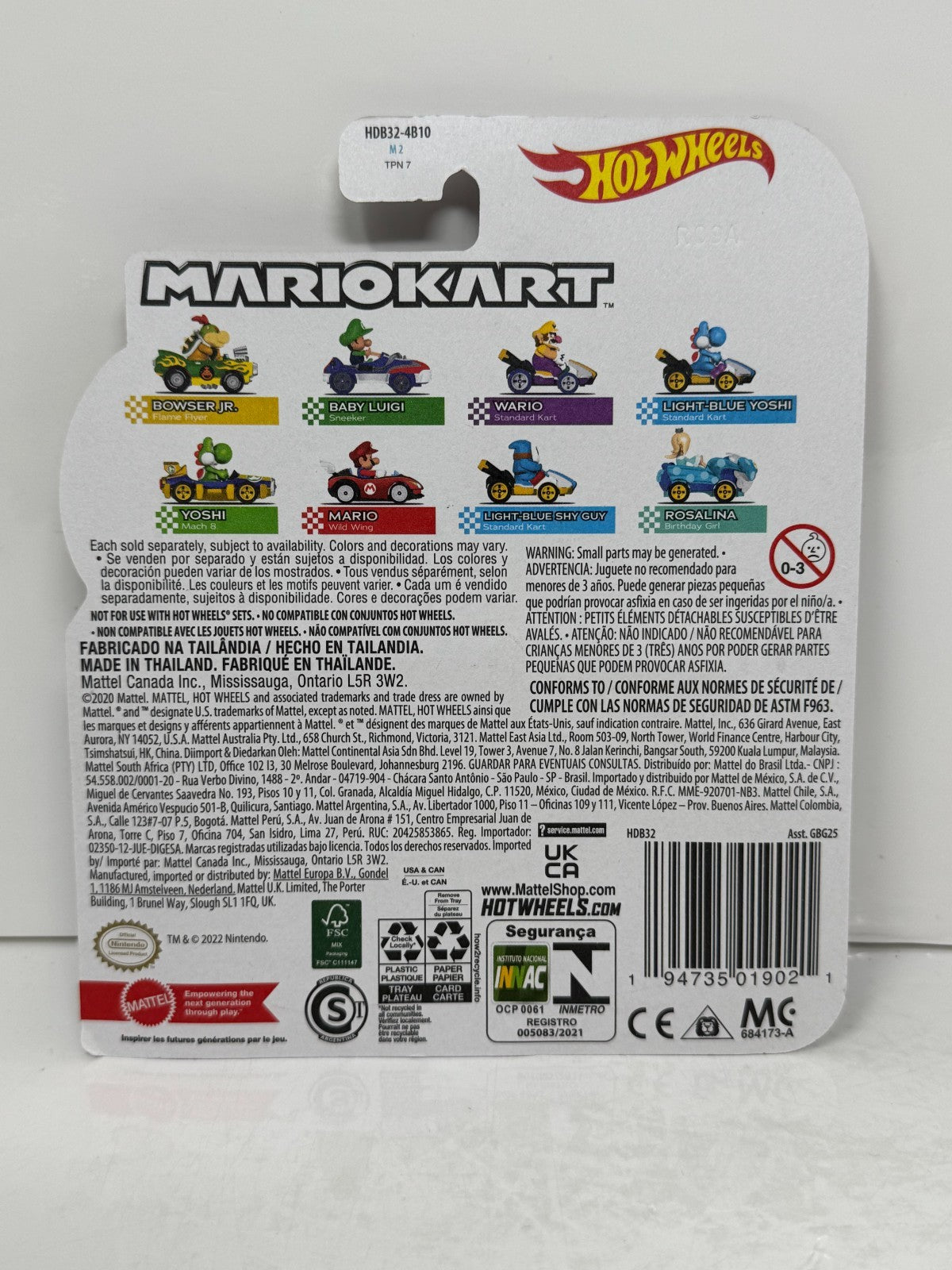 Hot Wheels Mario Kart Rosalina Birthday Girl 1:64 Diecast