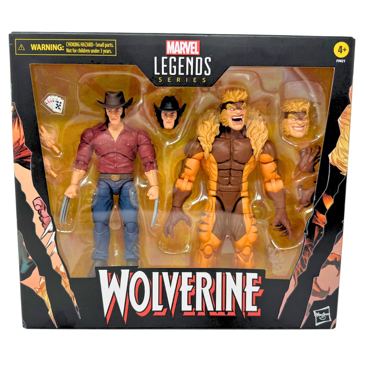 Marvel Legends Wolverine 50th Anniversary Logan vs Sabretooth 2-Pack Figure