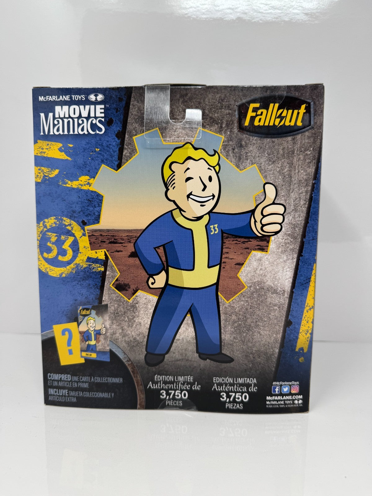 McFarlane Fallout Vault Boy Gold Label Limited Edition 1 of 3750 Action Figure