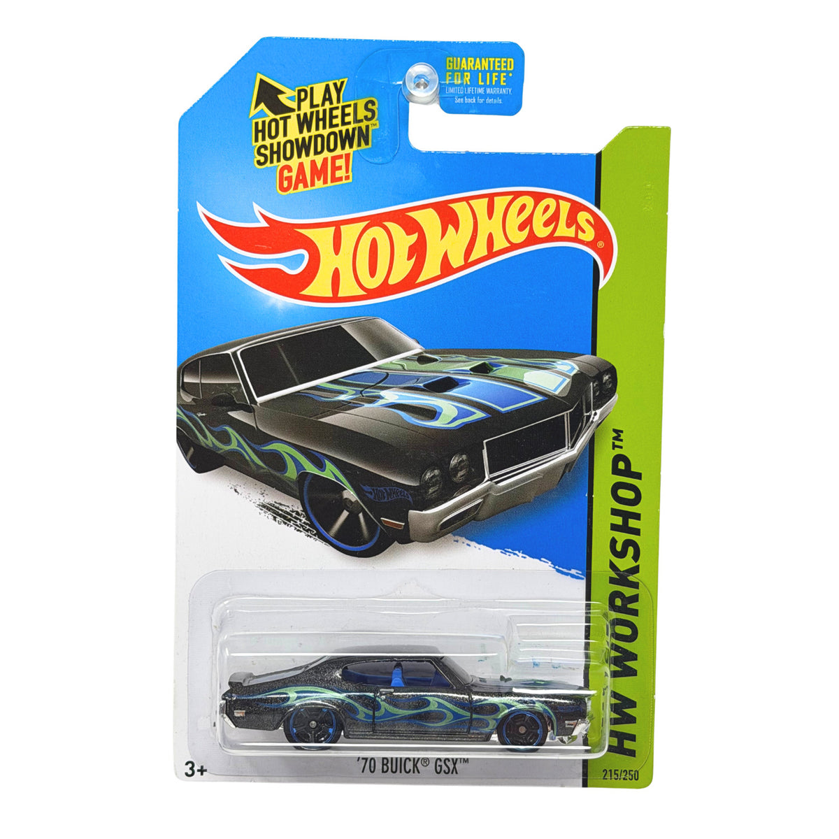 Hot Wheels Heat Fleet 1970 Buick GSX 1:64 Diecast Black V2