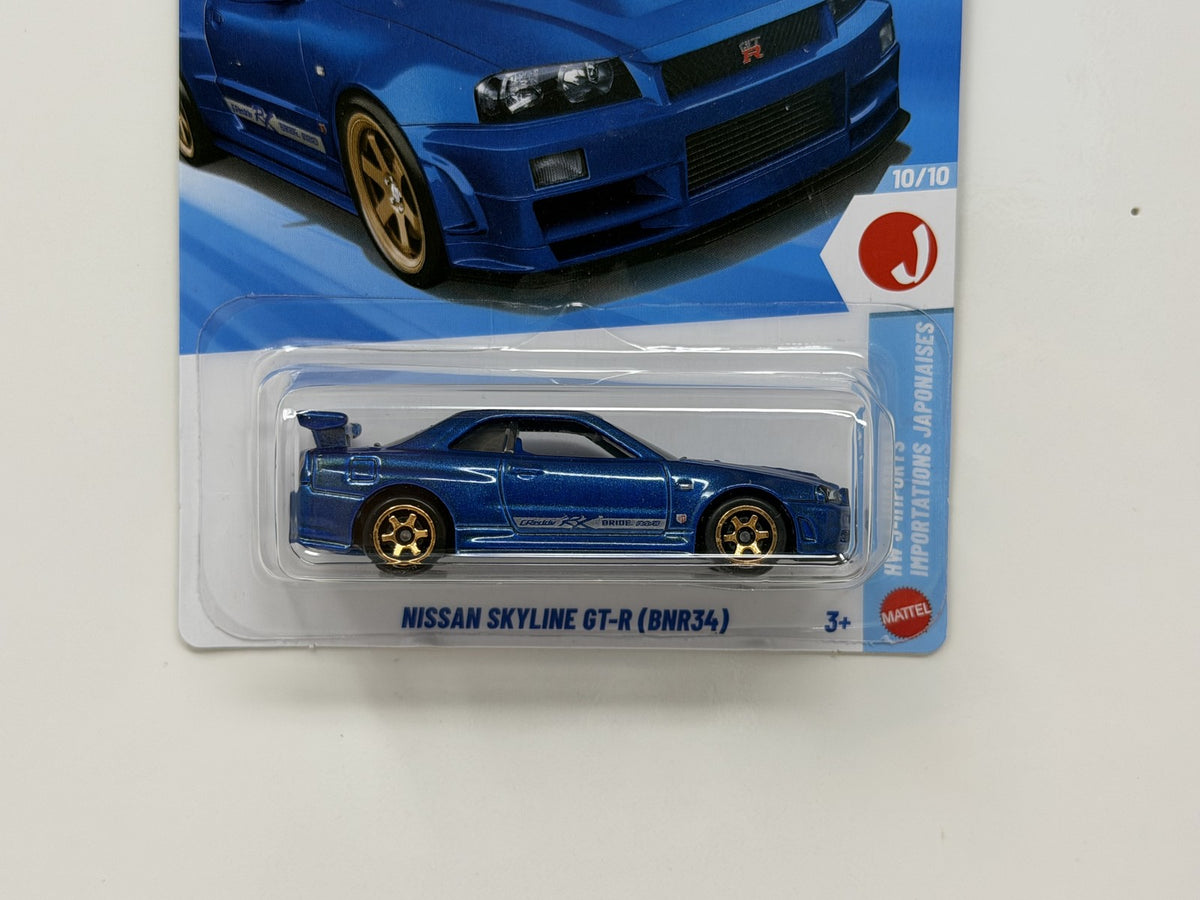 Hot Wheels J-Imports Nissan Skyline GT-R BNR34 1:64 Diecast JDM