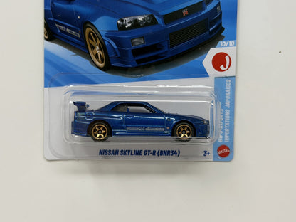Hot Wheels J-Imports Nissan Skyline GT-R BNR34 1:64 Diecast JDM