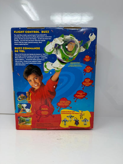 Vintage 1999 Mattel Toy Story 2 Buzz Lightyear Flight Control Talking Action Fig