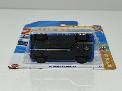 Hot Wheels 70s vs 90s 1990 Honda Civic EF 1:64 Diecast Blue