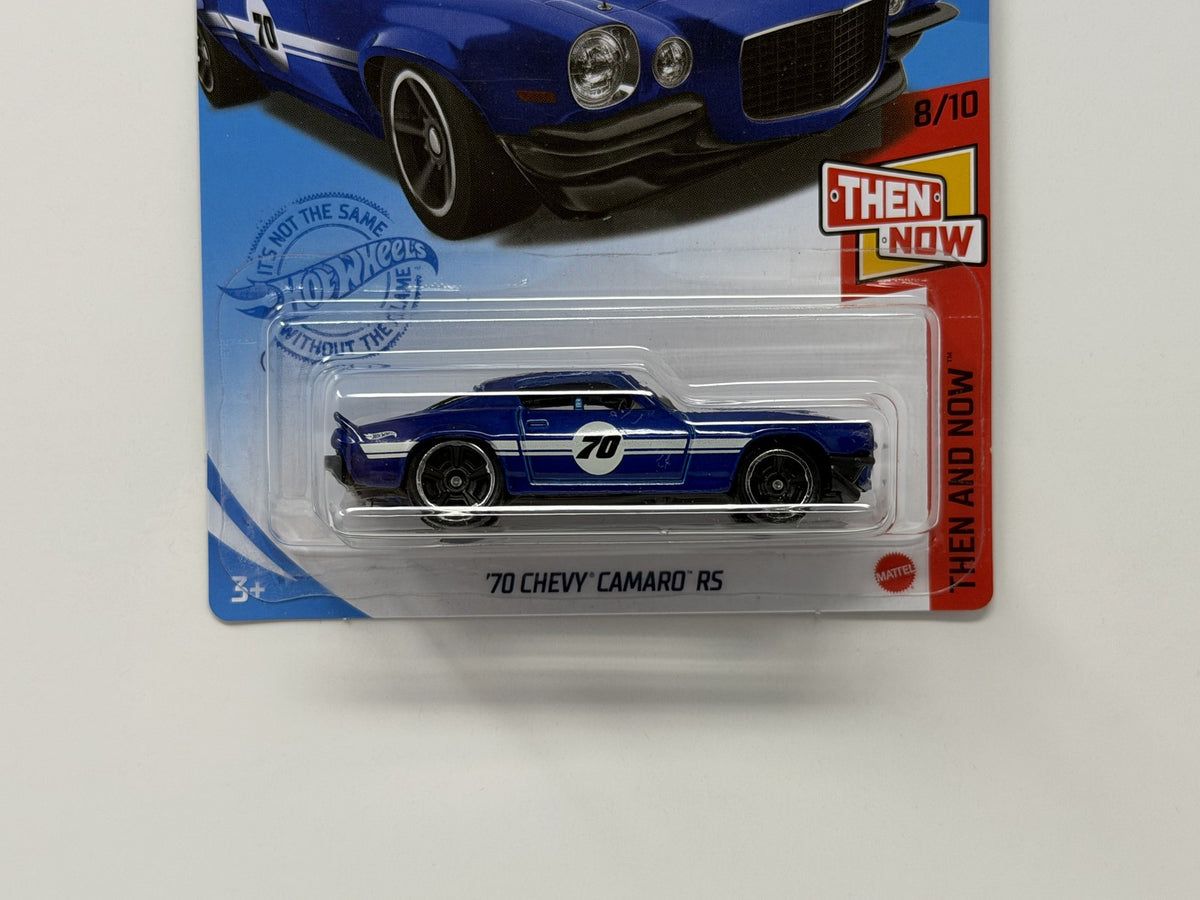 Hot Wheels Then and Now 1970 Chevrolet Camaro RS 1:64 Diecast Blue