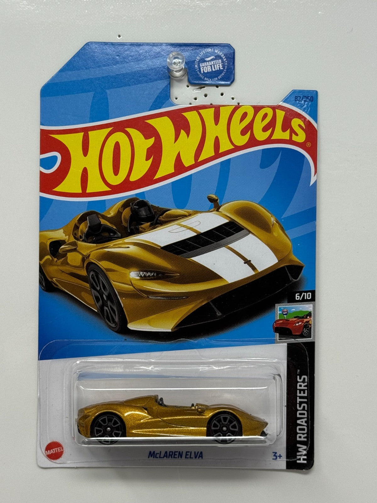 Hot Wheels Roadsters McLaren Elva 1:64 Diecast Gold