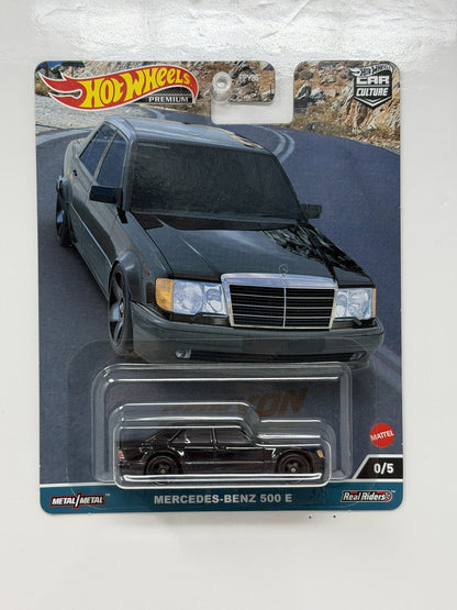 Hot Wheels Premium Canyon Warriors Mercedes-Benz 500 E CHASE 0/5 1:64 Diecast