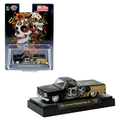 M2 Machines Dia de los Muertos 1977 Chevrolet Cheyenne Super 30 1:64 Diecast