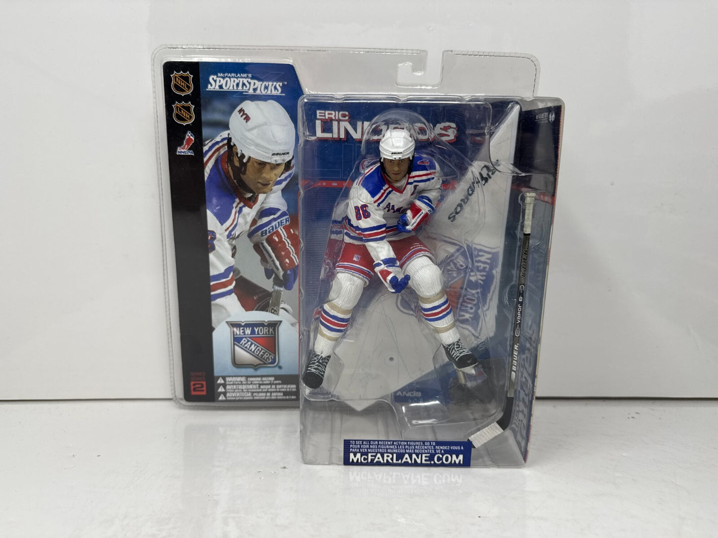 Mcfarlane NHL Eric Lindros New York Rangers White Jersey Series 2 Figurine