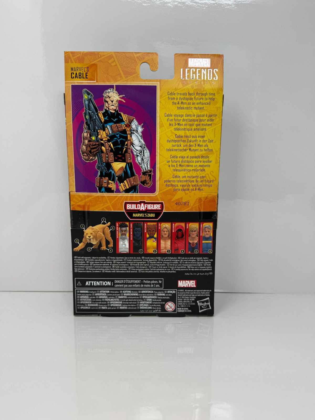 Marvel Legends Marvel’s Cable Action Figure w/ Marvel's Zabu BAF Piece