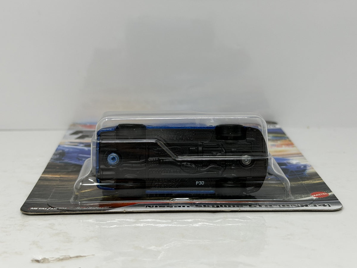 Hot Wheels Premium Fast & Furious Nissan Skyline GT-R (BNR34) 1:64 Diecast Blue