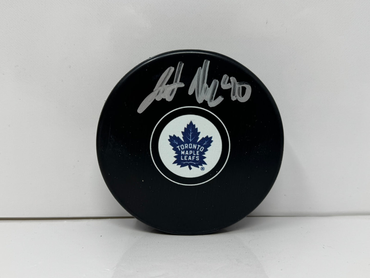 Jett Alexander Toronto Maple Leafs Signed NHL Autograph Puck Silver Auto