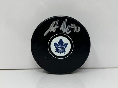 Jett Alexander Toronto Maple Leafs Signed NHL Autograph Puck Silver Auto