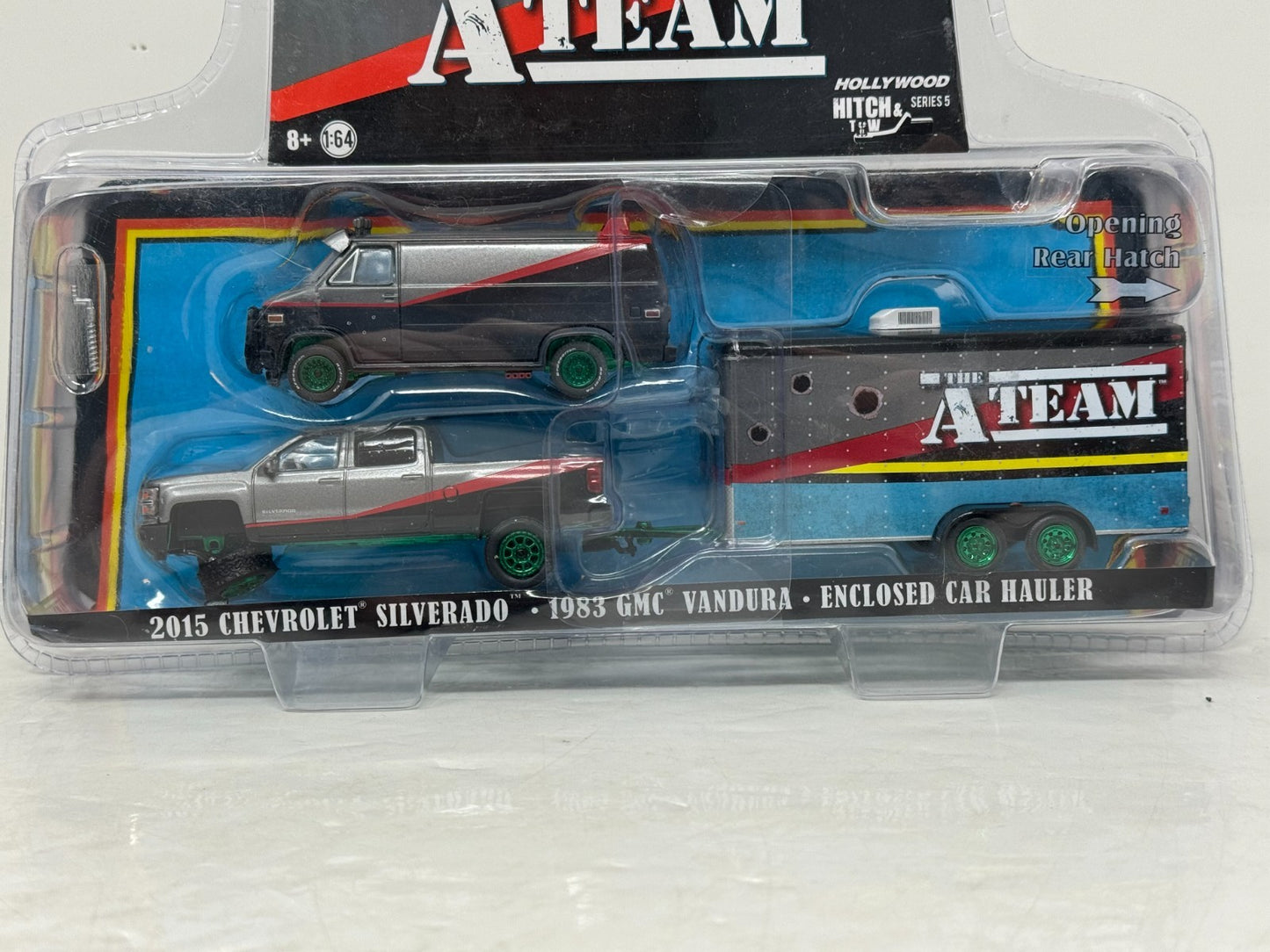 Greenlight Hollywood The A-Team GMC Vandura CHASE 1:64 Diecast with Wheel Error