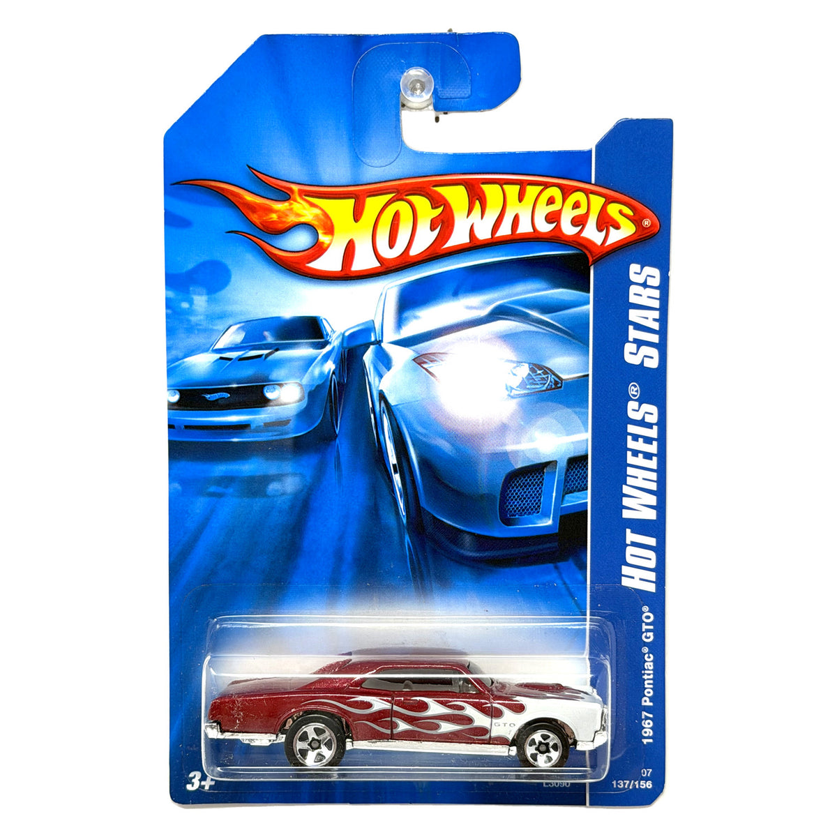 Hot Wheels Hot Wheels Stars 1967 Pontiac GTO 1:64 Diecast Red Flames