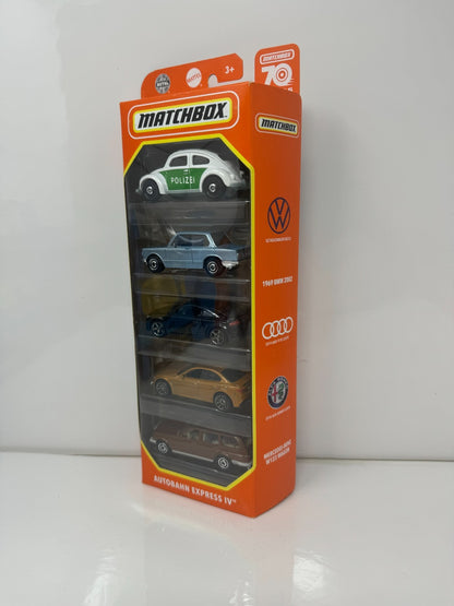 Matchbox Autobahn Express IV 5-Pack Gift Set 1:64 Diecast