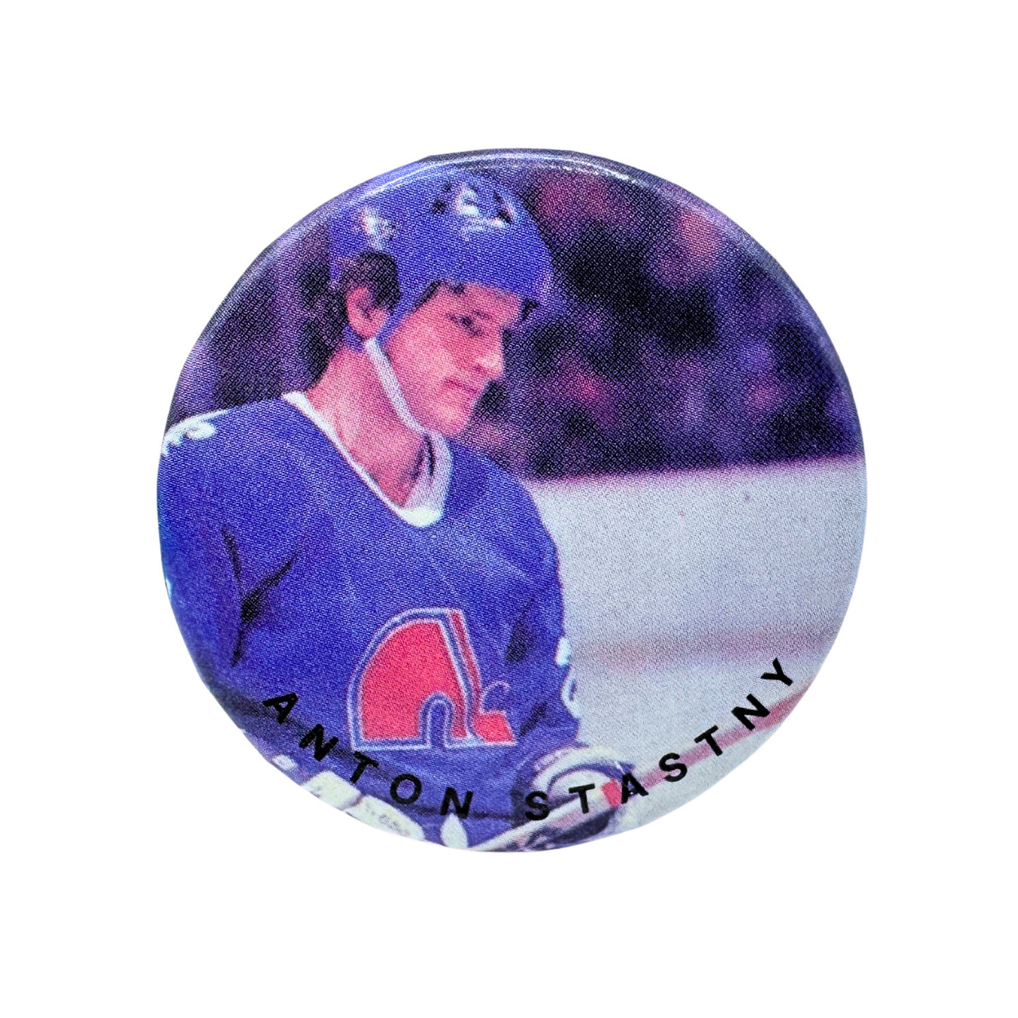 Anton Stastny Quebec Nordiques NHL Hockey Button Pin