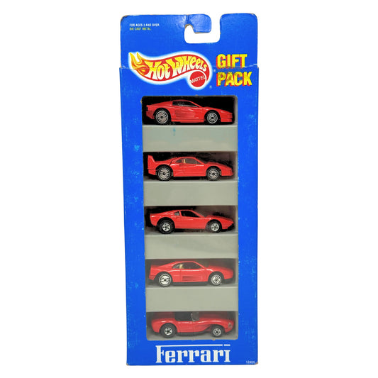 Hot Wheels Ferrari Gift Pack 5-Car Set 1:64 Diecast Mattel Vintage