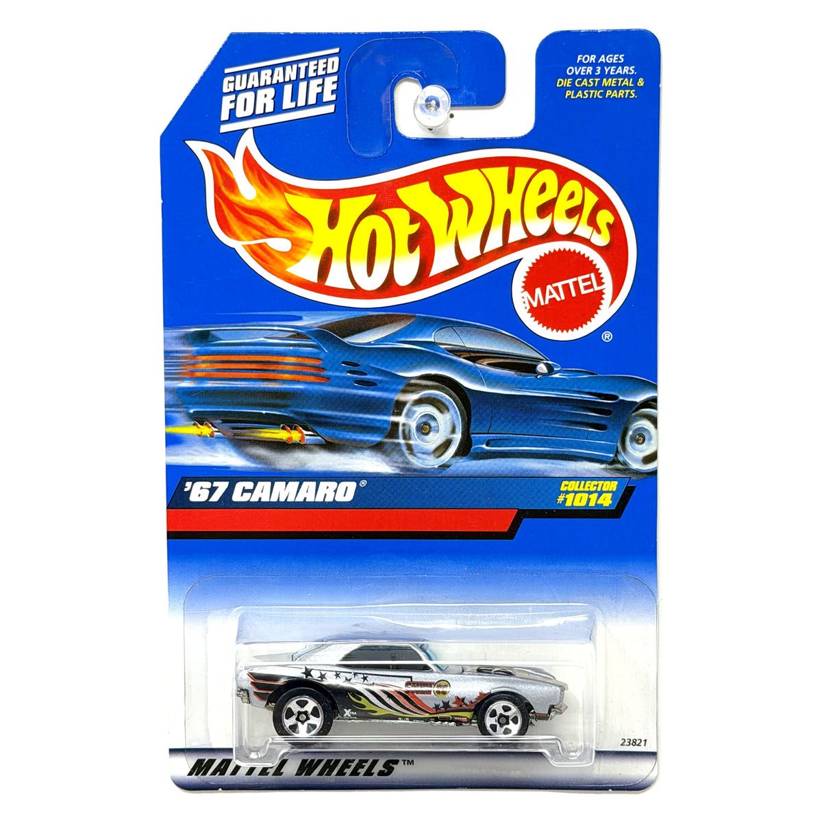 Hot Wheels 1967 Chevrolet Camaro 1:64 Diecast Silver USA Card