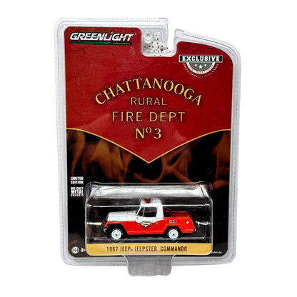 Greenlight Chattanooga Rural Fire Dept 1967 Jeep Jeepster Commando 1:64 Diecast