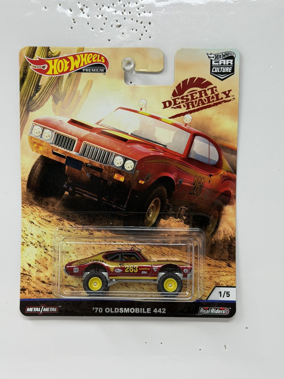 Hot Wheels Premium Desert Rally 1970 Oldsmobile 442 1:64 Diecast