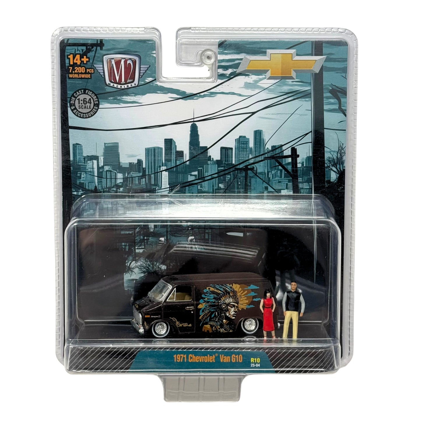 M2 Machines 1971 Chevrolet Van G10 Custom Diorama 1:64 Diecast