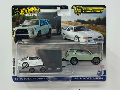 Hot Wheels Premium Team Transport Toyota 4Runner & Toyota Supra 1:64 Diecast