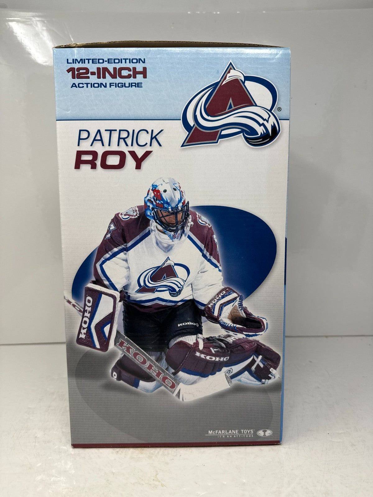 McFarlane NHL Patrick Roy Colorado Avalanche 12" inch Figure Maroon Third Jersey