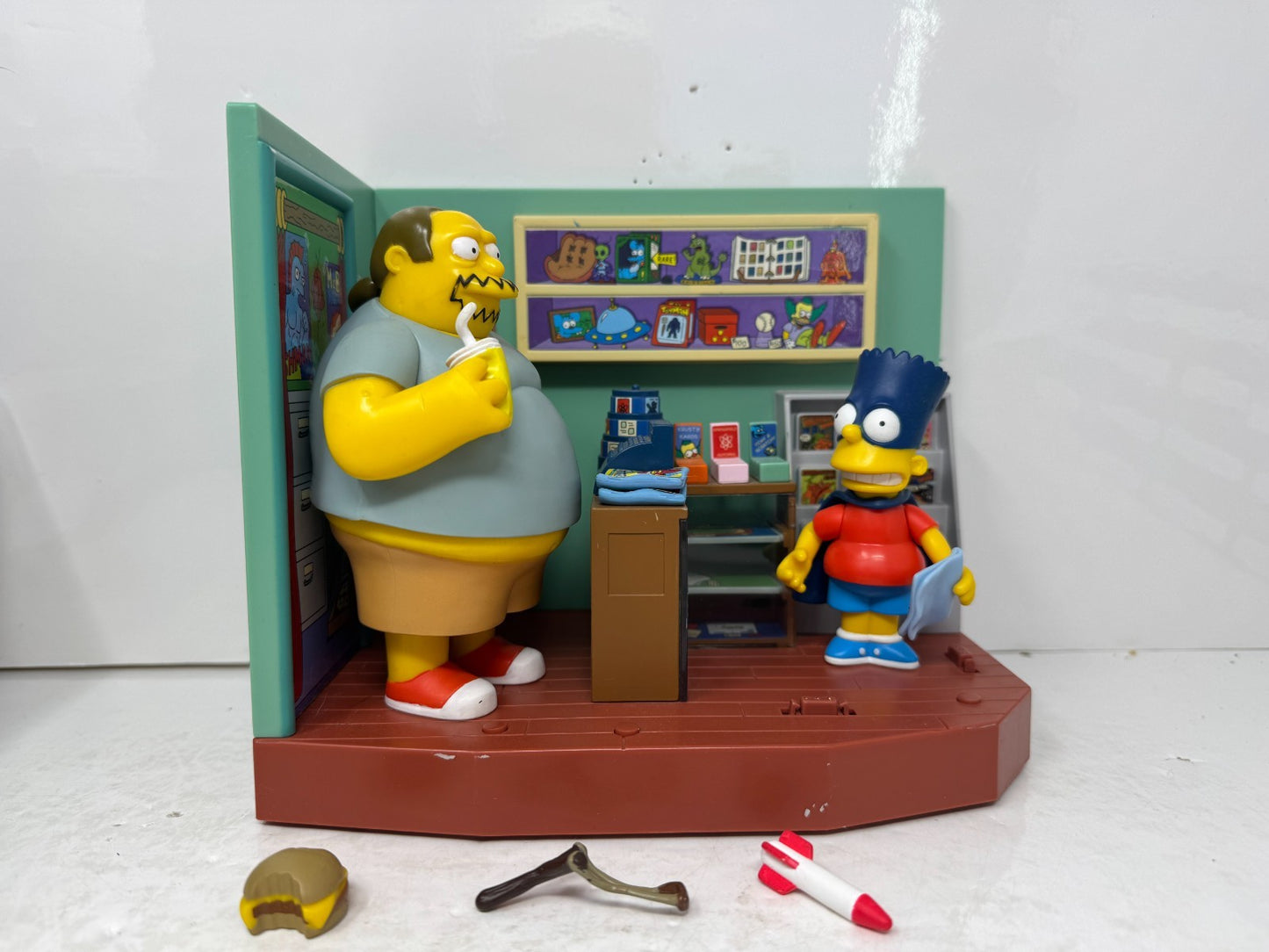 Simpsons World of Springfield Androids Dungeon Comic Shop Playmates Playset