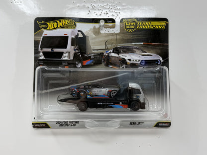Hot Wheels Premium Team Transport #90 2024 Ford Mustang RTR 1:64 Diecast